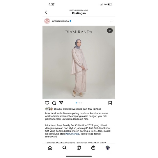 putiah set riamiranda raya collection 2022 size SM