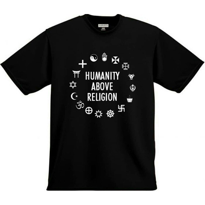 Kaos Oblong Distro Humanity Above Religion