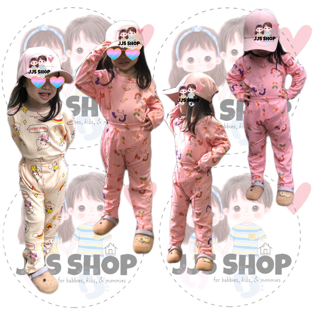 PIYAMA SETELAN IMPORT CELANA BAJU ANAK LENGAN PANJANG BAJU RUMAH TIDUR PEREMPUAN LAKI LAKI