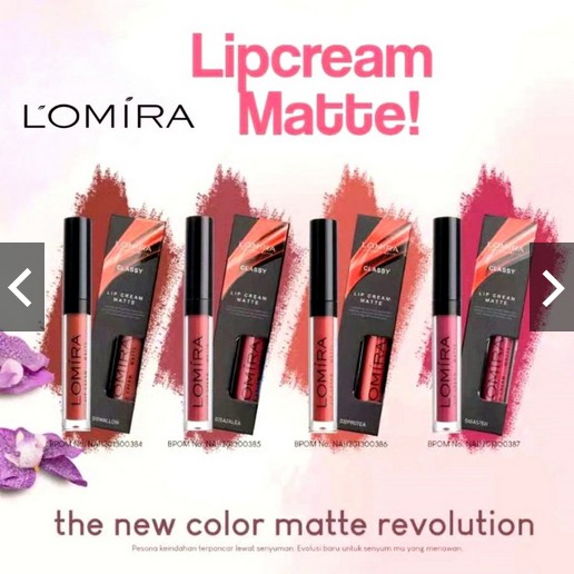 LOMIRA CLASSY LIP CREAM MATTE - LIPCREAM / LIP TINT / PENSIL ALIS / LIP SERUM / KUTEK(ECER) / EYELINER &amp; MASCARA 2IN1 / LIQUID EYELINER PEN BPOM