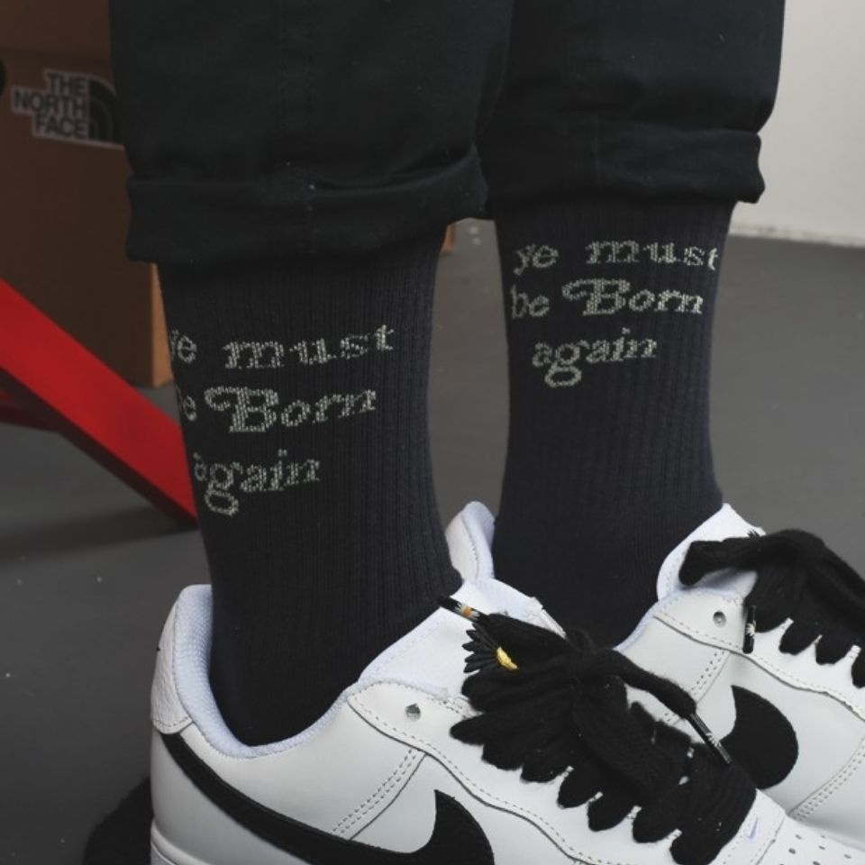 Cpfm Kanye West Tabung Kaus Kaki Be Born Pria dan Wanita Beberapa Kaki Olahraga