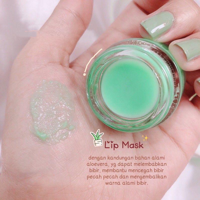 PROMO!!!PAKET LIP SCRUB+LIP MASK ALOEVERA KARITE