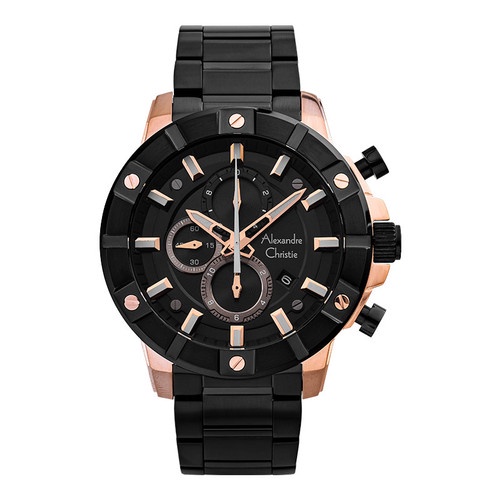Jam Tangan Pria Alexandre Christie Chronograph AC 6609 MC BBRBA Men B