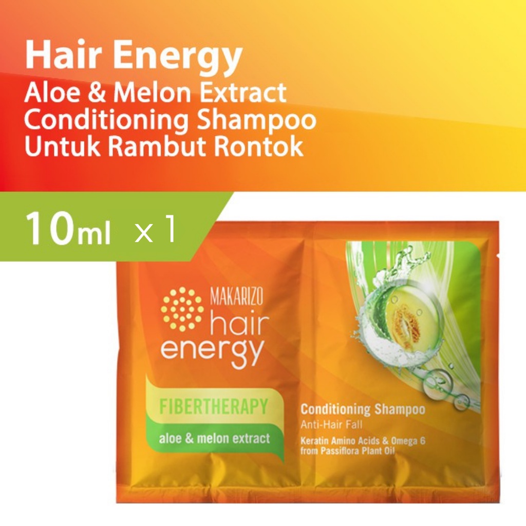 Makarizo Hair Energy Fibertherapy Conditioning Shampoo 9ML/ Sachet - Shampo Kondisioner