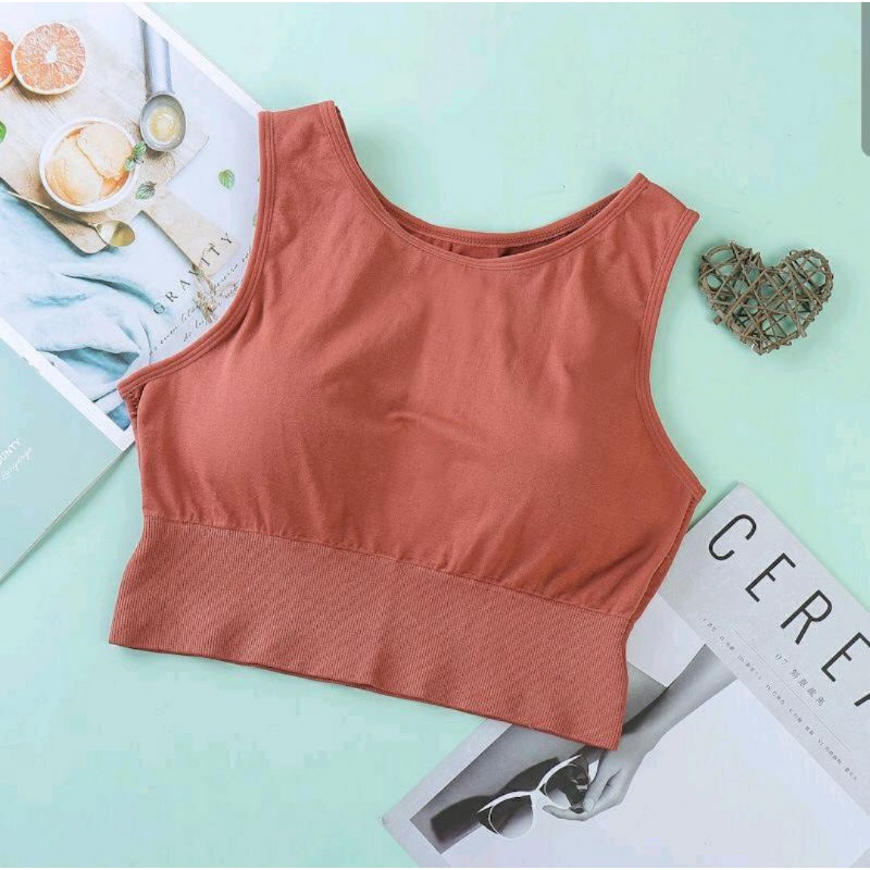 Atasan Wanita Tanktop Crop/Premium/Import/Yoga Sport/All Size