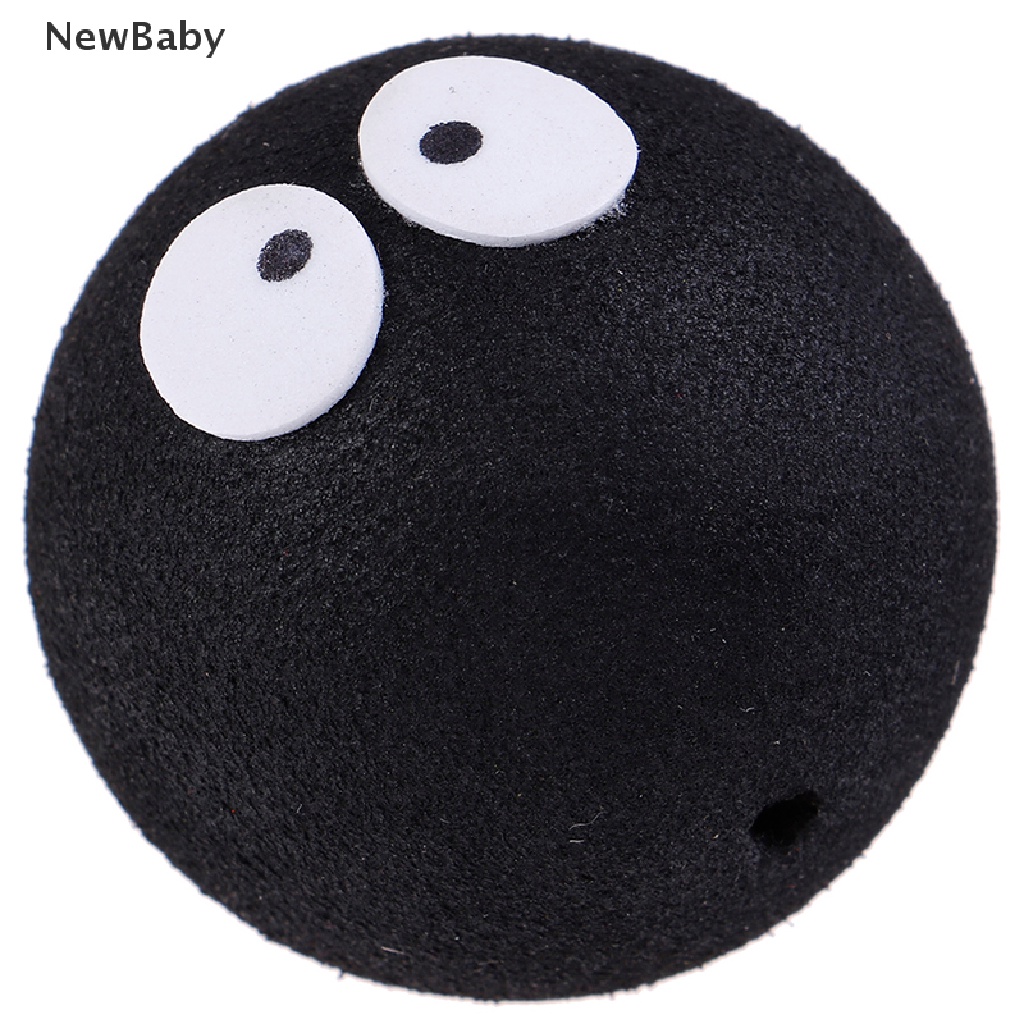 Newbaby 1pc Hiasan Ujung Antena Mobil Bentuk Bola Motif Wajah Hitam