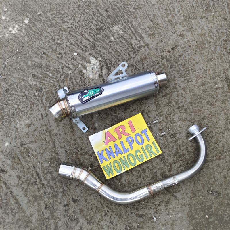 Knalpot JRM ala original bulat panjang 30cm N-MAX AEROX BEAT VARIO SCOOPY