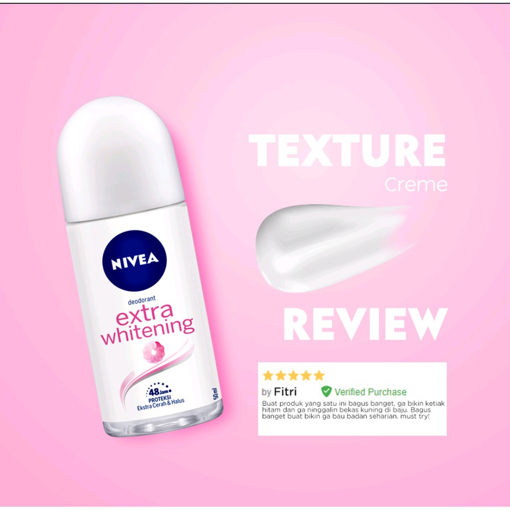 Nivea Deodorant Roll on Extra Whitening 50 ml