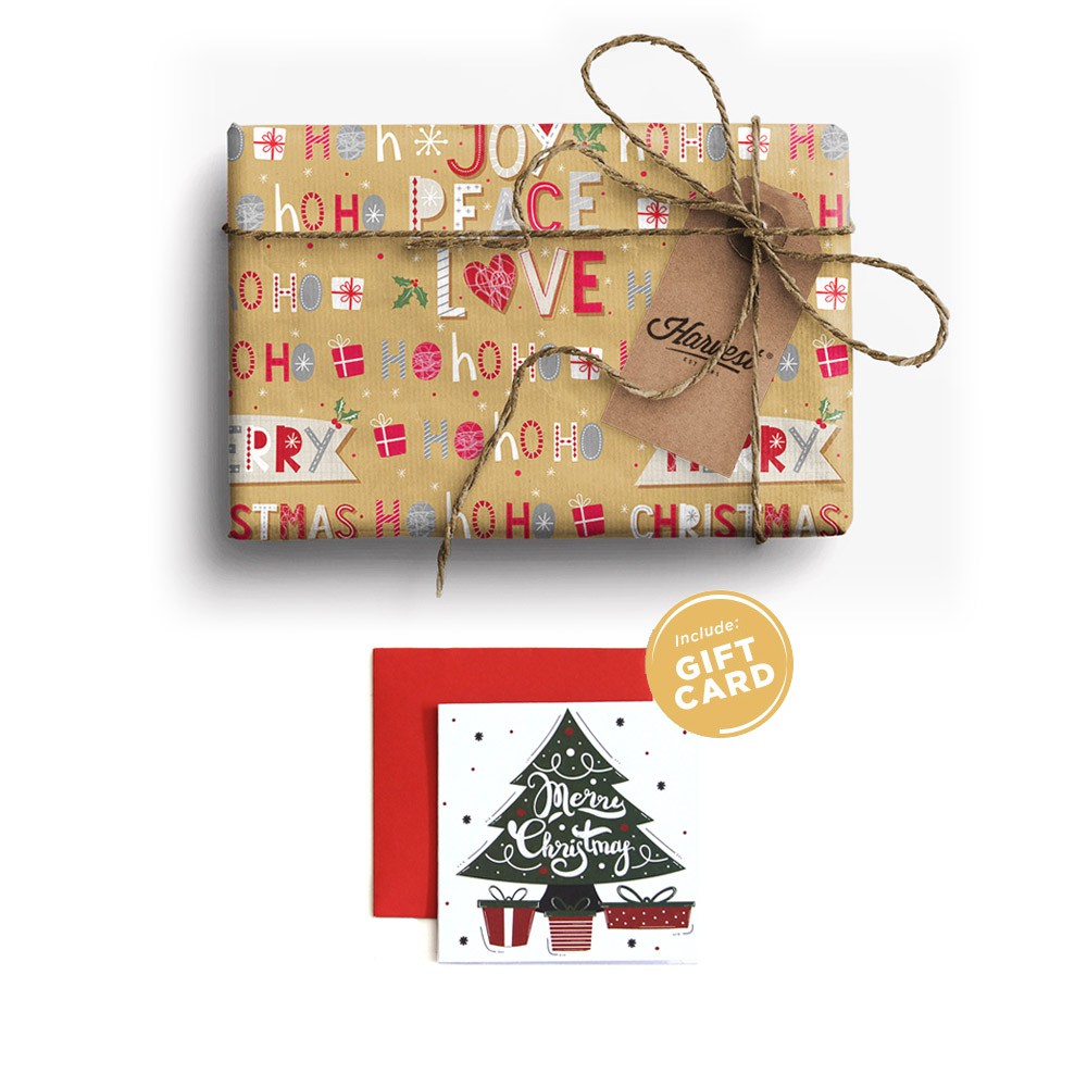 

Paket Kertas Kado & Kartu Natal Harvest Gift Set Xmas -Joyland Letters
