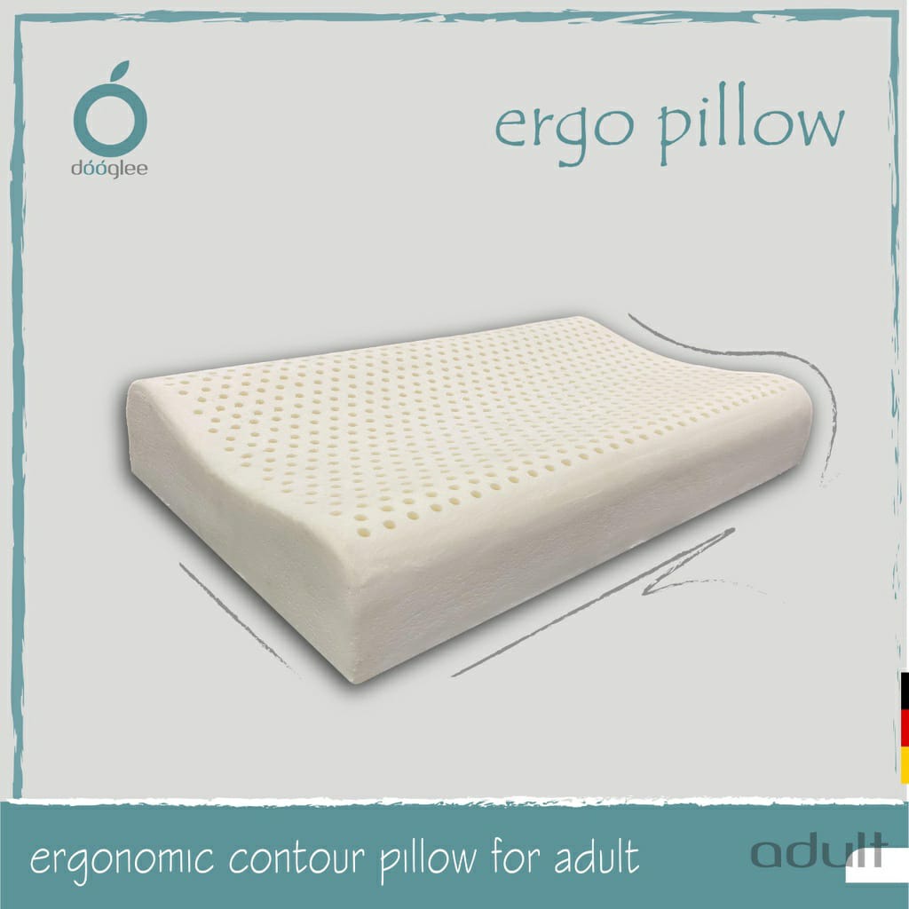 Dooglee Ergo Pillow 60×40×12/10cm / Bantal Dewasa 8997223911454