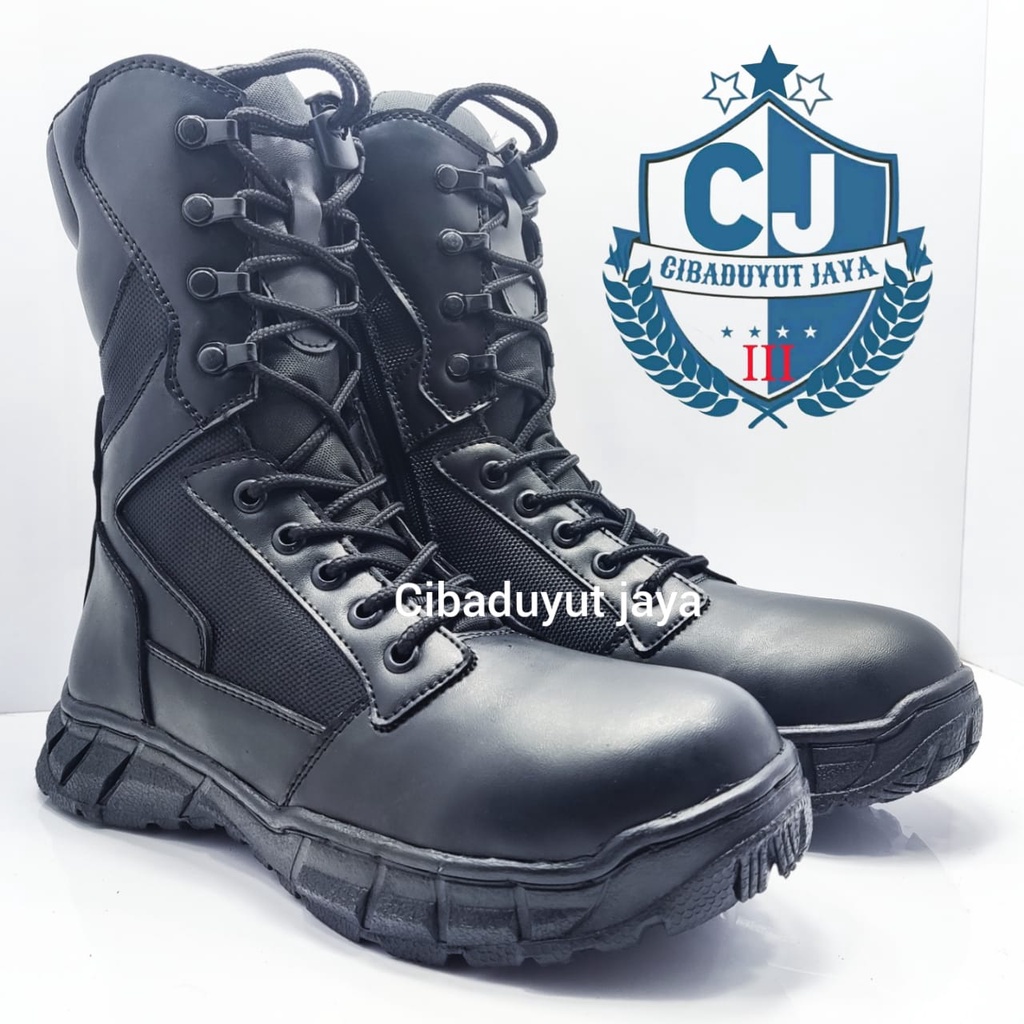 SEPATU PDL TNI POLRI TERBARU SECURITY PDL HITAM WATERPROOF TERLARIS!