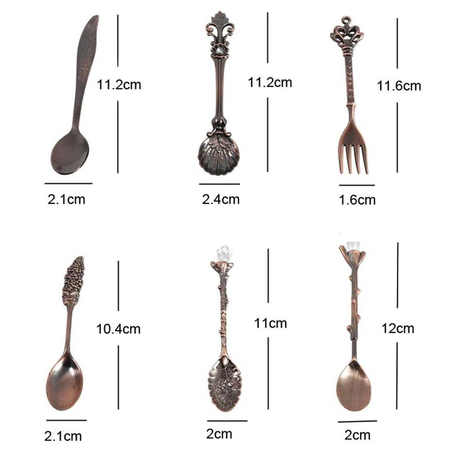 JYC Set Sendok Garpu Teh Vintage Teaspoon Fork Royal Style - LTA057