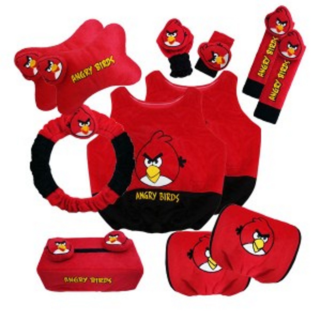 Bantal Mobil Extra Premium 8 in 1 Burung Marah