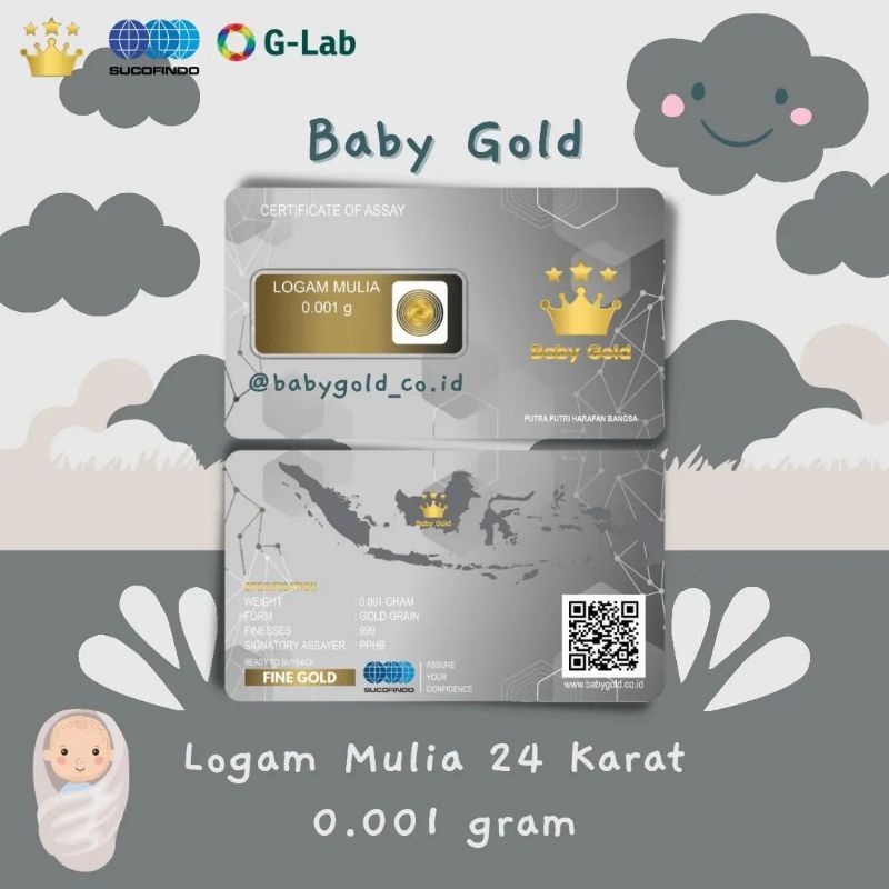 [READY] MINIGRAM BABYGOLD 0,001 GRAM SIAP KIRIM SURABAYA LAMONGAN GRESIK / BABY GOLD 0,001 GRAM / MINIGRAM 0,001 GRAM SIAP KIRIM ORIGINAL