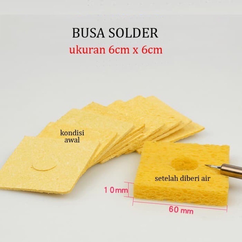BUSA SOLDER PEMBERSIH MATA SOLDER SPONGE SOLDER CLEANER MATA SOLDER