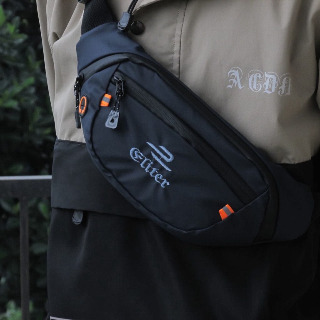 Waistbag Pria Anti Air Tas Selempang Waterproof Pria