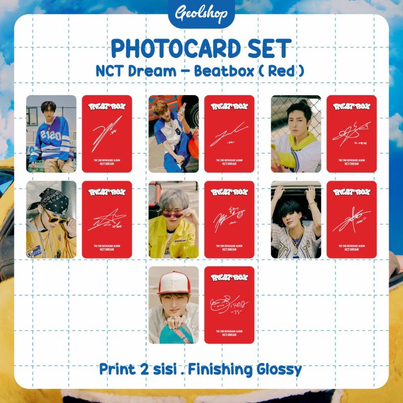 PC photocard PREMIUM  NCT DREAM Selca istj &amp; BEATBOX dream a dream