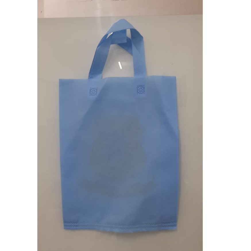 

Tas Press Spunbound Tali Goodie Bag Tas Belanja Warna Baby Blue 25 cm x 35 cm