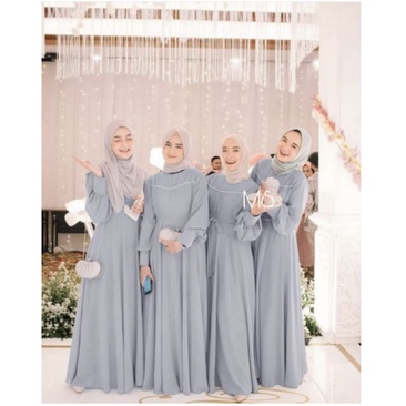 Baju Gamis ibu pengajian Wanita Muslim Bursa Maxy Fashion Perempuan Dewasa Remaja Cewek Putri Ibu Mo