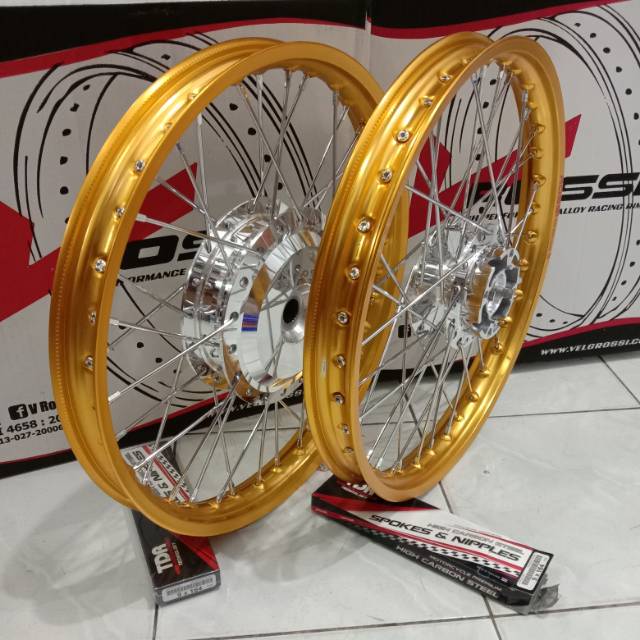 Velg PAKETAN motor Honda Vario 125 Vario 150 RING 17 Rossi GOLD 1 SET VELG MOTOR Honda Vario 125