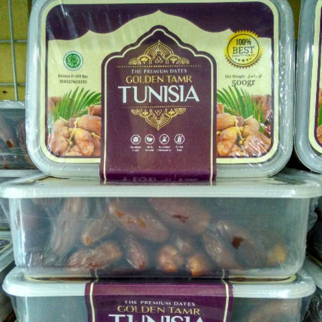 

KURMA TANGKAI TUNISIA GOLDEN TAMR 500gram