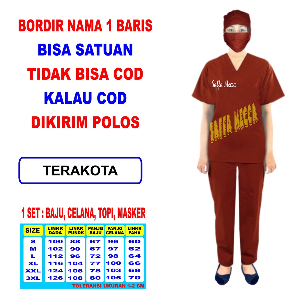 BAJU OKA BORDIR NAMA  / BORDIR NAMA  BAJU OKA / BORDIR BAJU OK / BORDIR NAMA  BAJU JAGA / TANPA COD