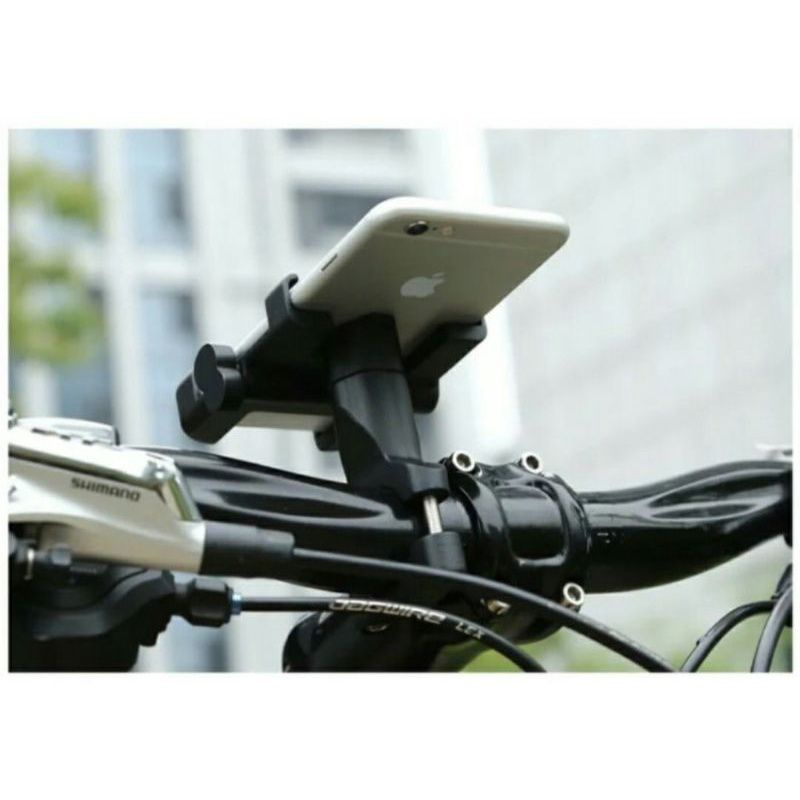 Holder HP Phone Holder Dudukan HP Holder Handphone Stang Sepeda Motor Aluminium CNC holder hp motor