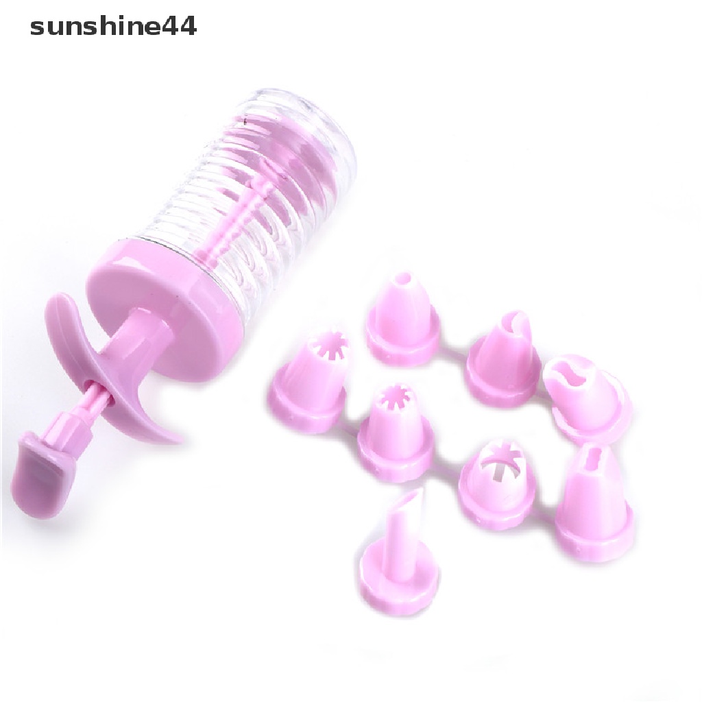 Sunshine 8pcs Spuit Piping Icing Untuk Dekorasi Kue