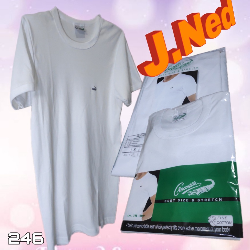 J246 - KAOS OBLONG PRIA CROCODILE SIZE S - XL HARGA PER 1 PCS