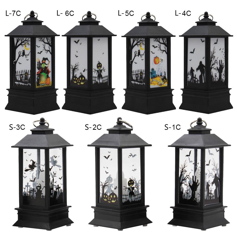 Lampu Lentera Gantung LED Bentuk Labu Halloween Vintage Lampu Lentera Gantung LED Bentuk Labu Halloween Vintage