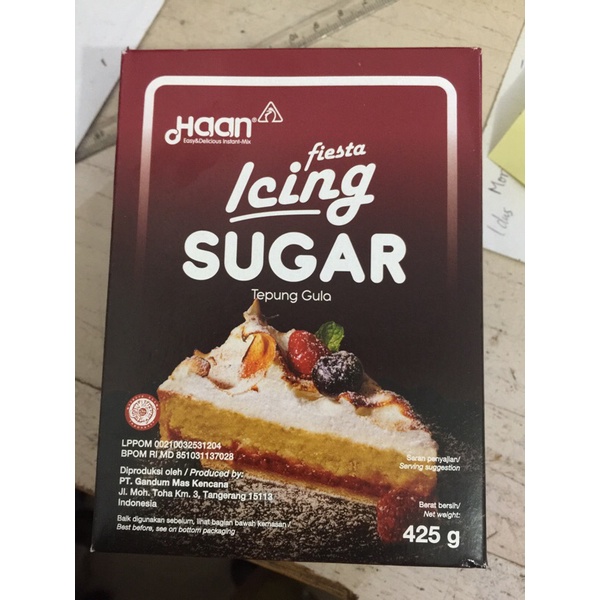 Haan Icing Sugar Fiesta Bubuk Gula Halus Berkualitas 425 gr