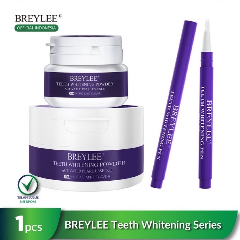 [BPOM] BREYLEE Teeth Whitening Powder & Pen - Mencerahkan Gigi / pemutih gigi