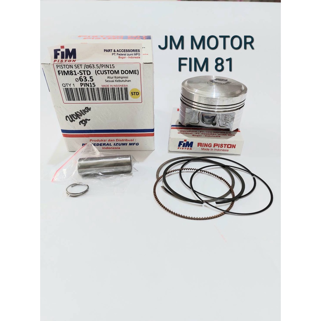 PISTON KIT FIM 81 PEN 15 CUSTOME DOME CB CBR150 OLD MIO