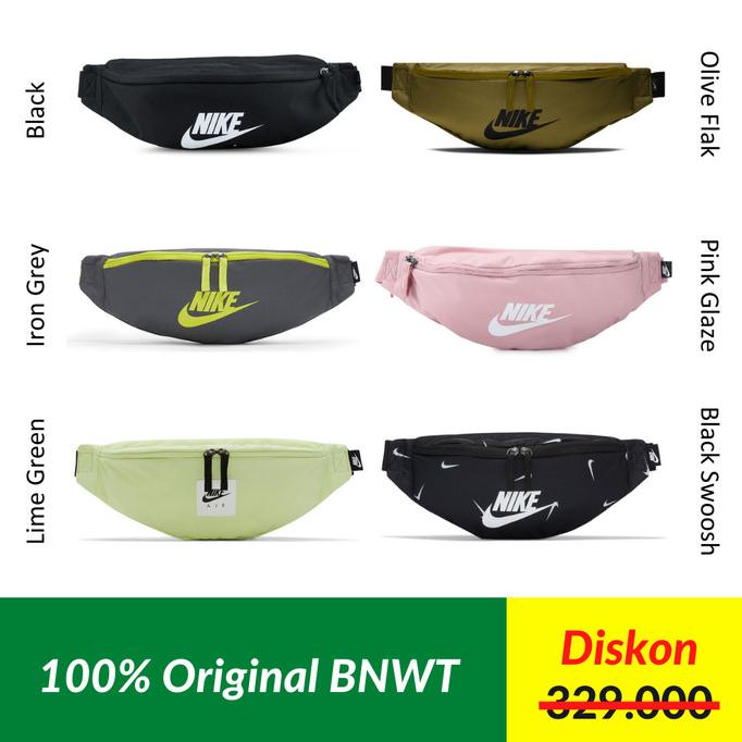 promo Tas Pinggang Waist Bag Nike Sportwear Heritage Hip Pack Original BNWT