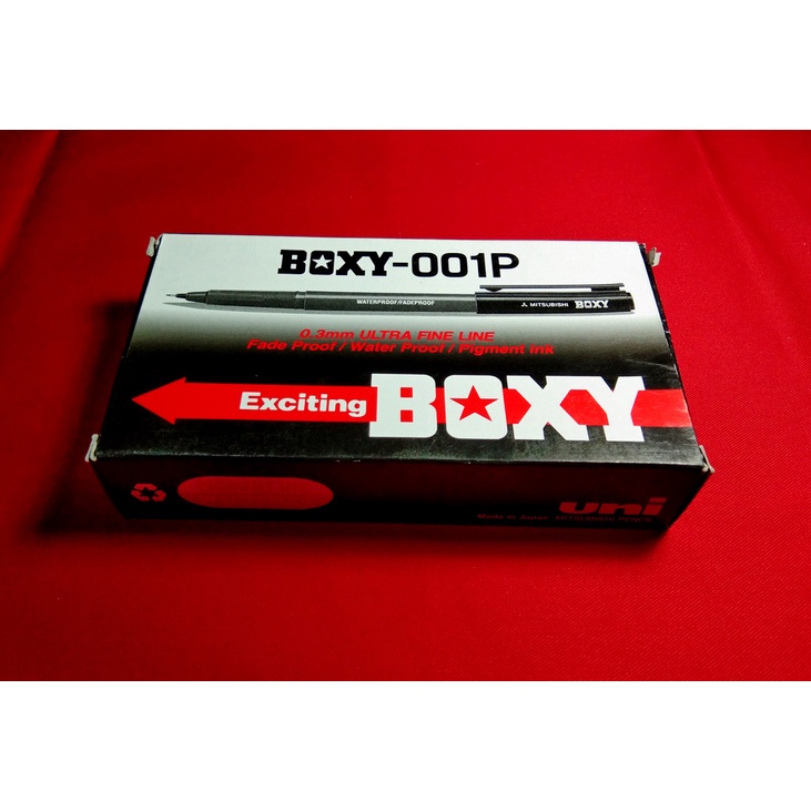 

Boxy 001P ballpoint Hitam / Biru - 1 Pcs