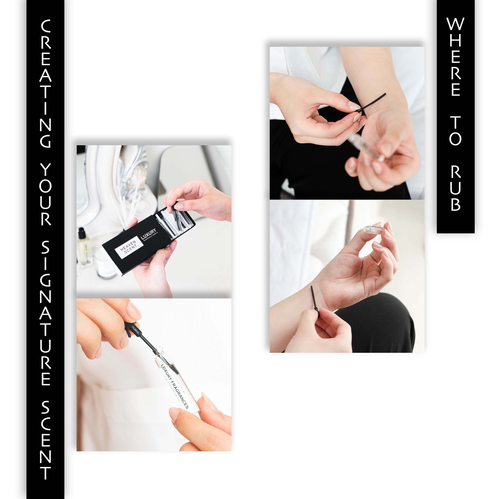 HEAVEN SCENT Luxury Fragrance Sample Contoh Aroma Tester Parfum 2 ml - Inspired by Luxury Fragrances