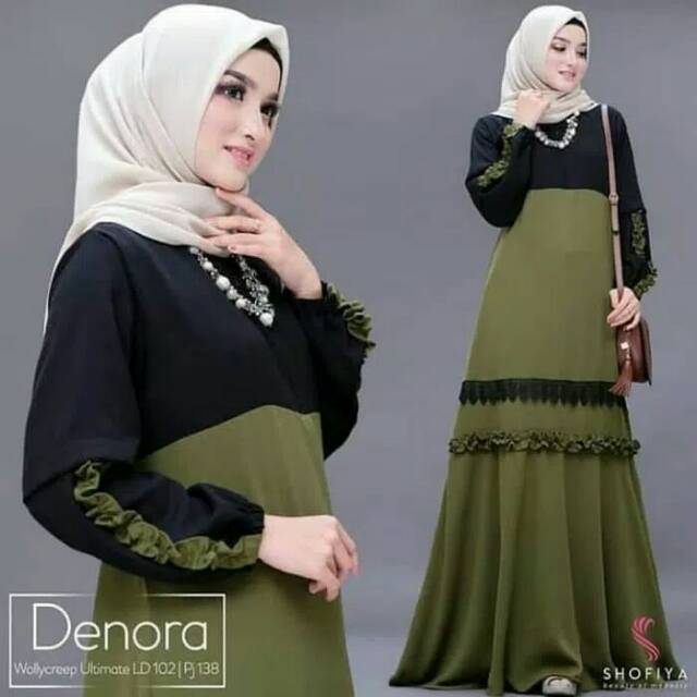Fashion  wanita /gamis muslimah Denora termurah