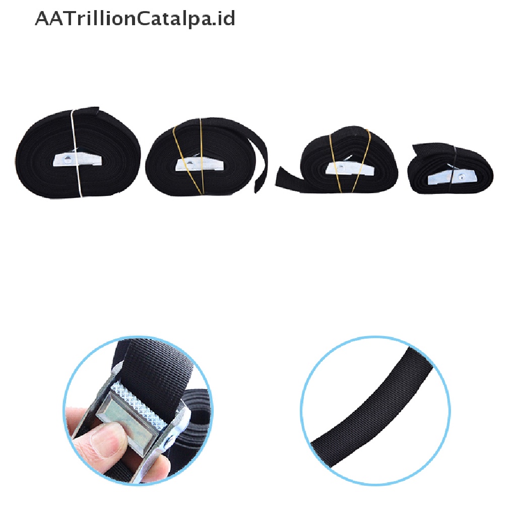 Aatrillioncatalpa Strap Pengikat Tas Koper Bahan Nilon Dengan Gesper Metal