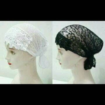 Ciput Ikat Brokat Jaring Panjang Model Lama Buat Jilbab Hijab Kerudung