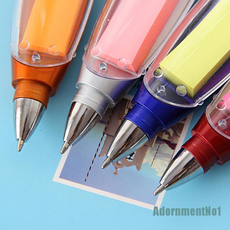 (AdornmentNo1) Pulpen Dengan Lampu LED Bahan Plastik