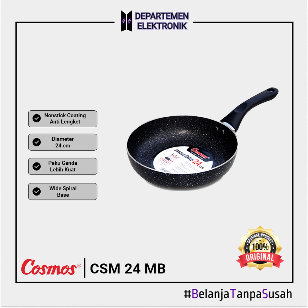 Ceraflon / Penggorengan Cosmos Marble CFP 24 MB F MURAH BANGET / GARANSI RESMI