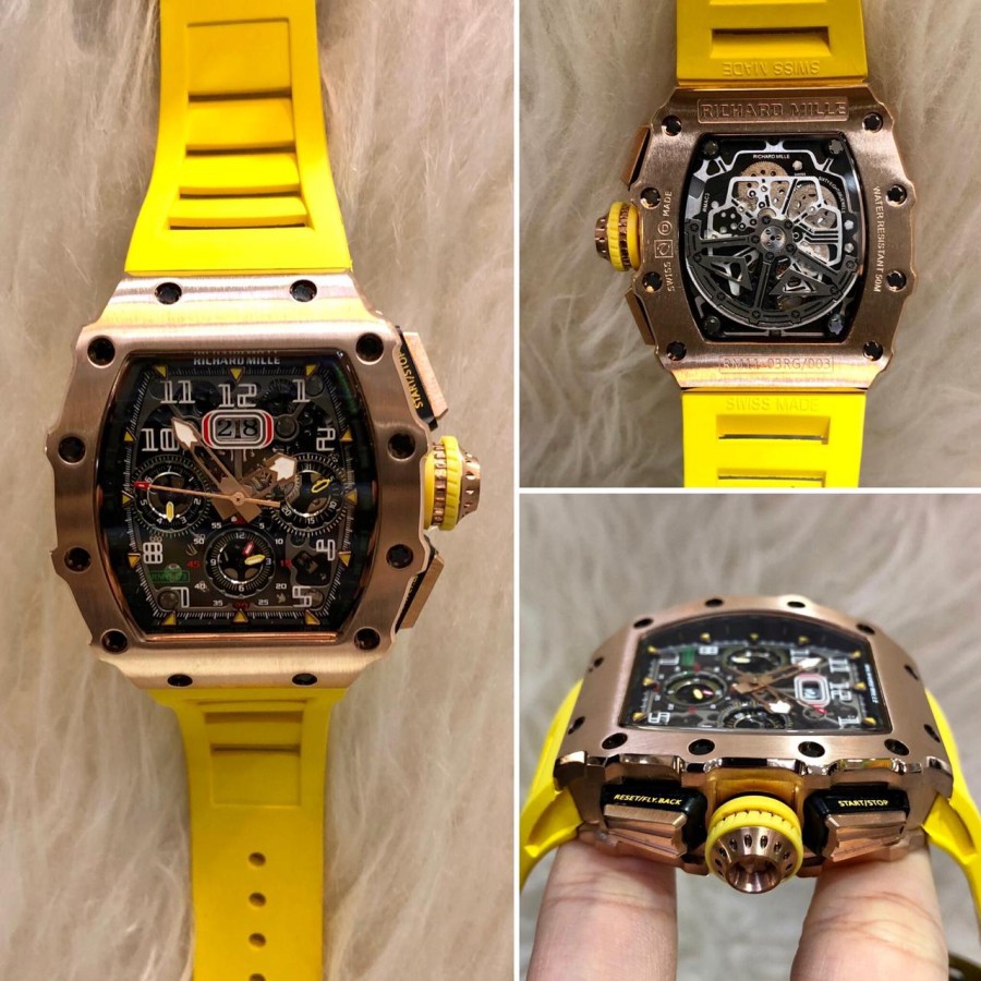 New JAM TANGAN PRIA R.MILLE PREMIUM AUTOMETIC JAPAN DIAMETER 42MM  Garansi 1th
