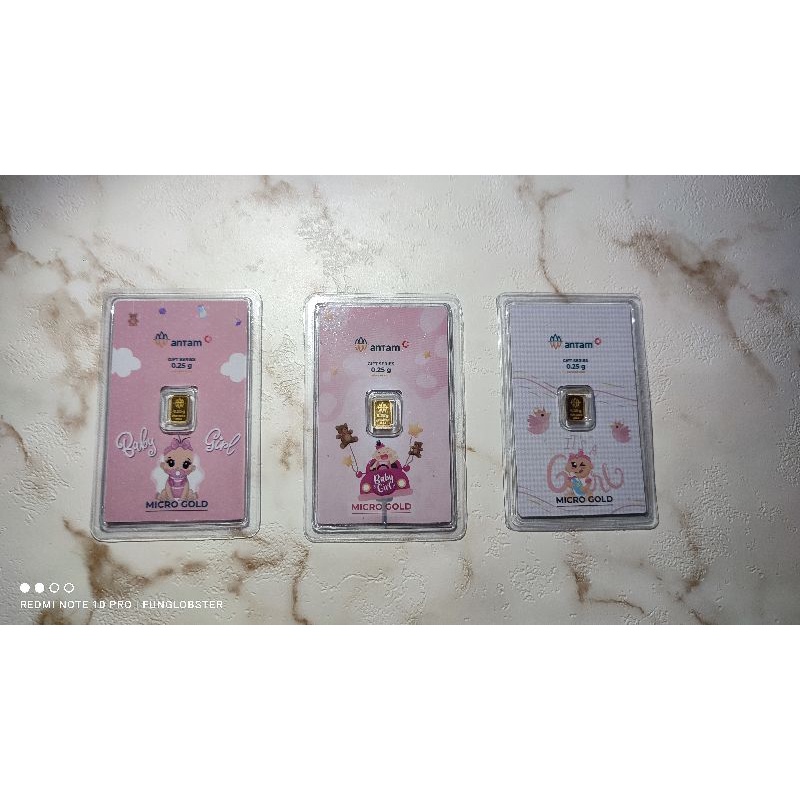 Logam Mulia Antam x Hartadinata Baby Girl Series 0.25 gr