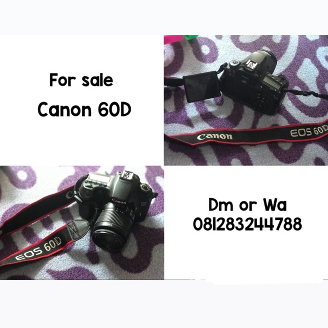 Sold out Camera canon 60D second