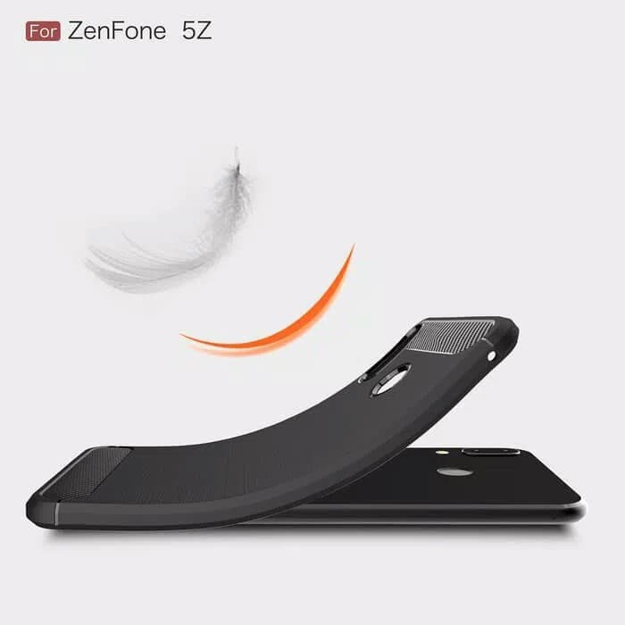 Ready Zenfone 5Z Ipaky Carbon Case Slim Matte Asus Zenfone 5Z 2018 Ze620Kl