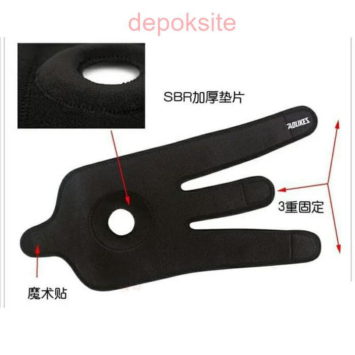 Ori Aolikes 7616 3 Strap Adjustable Deker Kneepad Pelindung Lutut Knee Pad Support Patella Olahraga