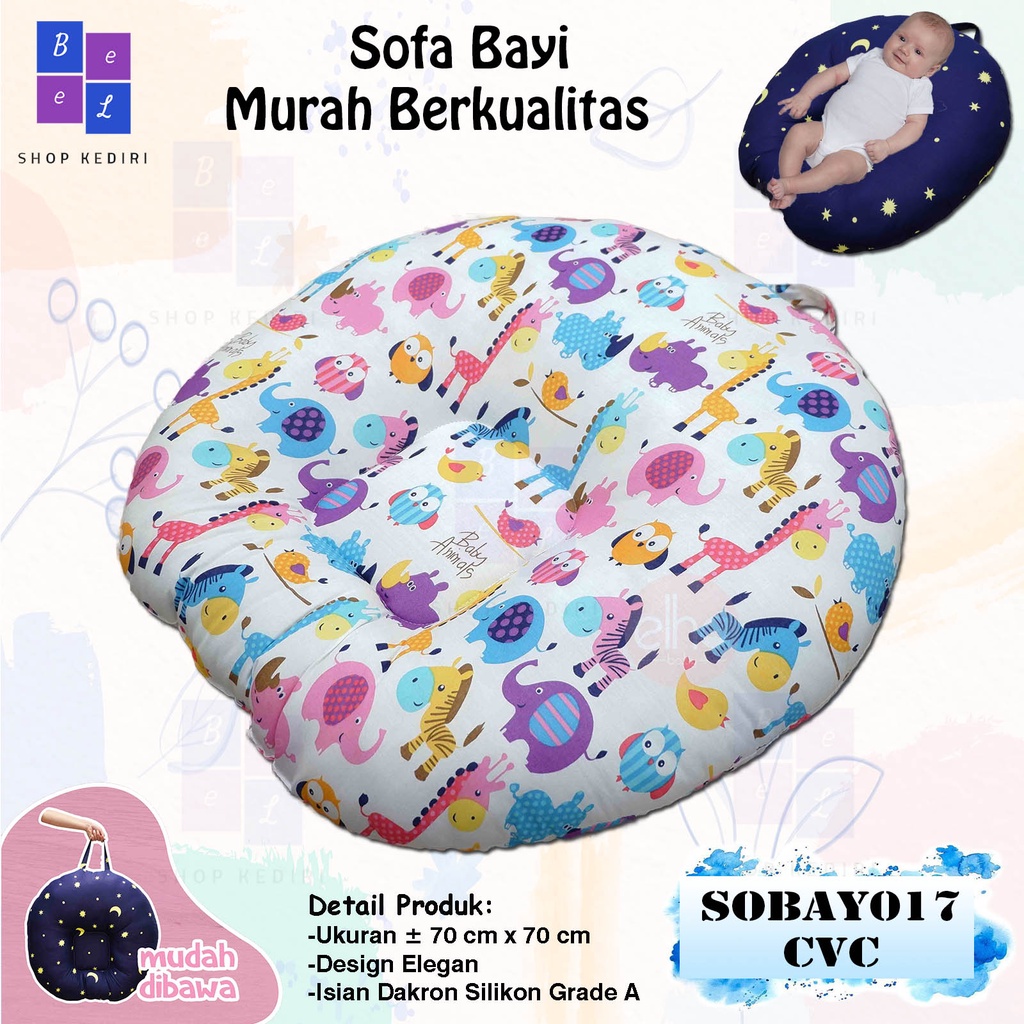 ✨ BeeL Shop ✨Sofa Bayi Newborn Sobay Multifungsi Perlengkapan Bayi Baru Lahir Baby Gift Set-SOBAY017CVC