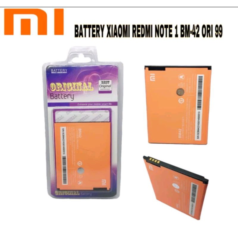 BATERAI XIAOMI REDMI BM42 XIAOMI REDMI NOTE 1 3G 4G ORI