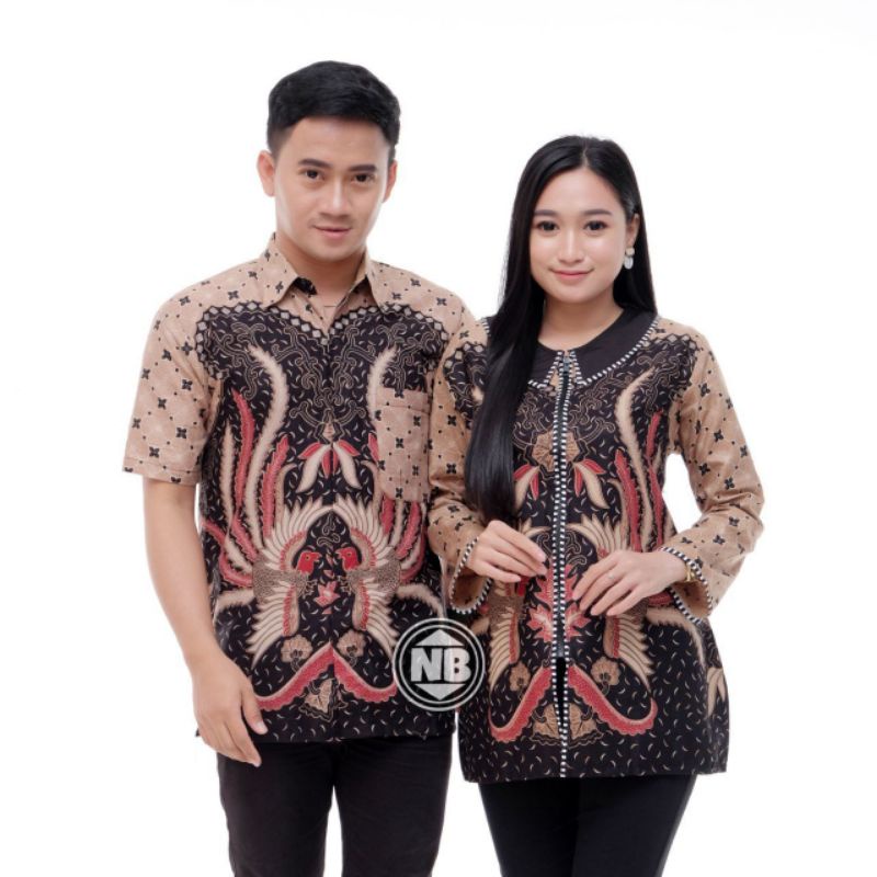 Maura Couple - Sania Ruffel Batik Couple Ori Ndoro Jowo Garansi Termurah Shopee - new model BATIK MODERN SOLO