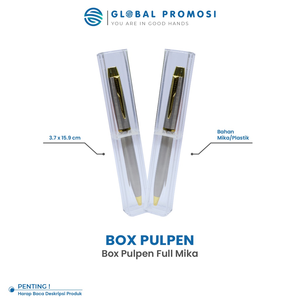 Box Kotak Pulpen (Tanpa Pulpen) Polos-untuk Pulpen Besi Promosi